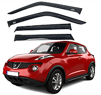 Дефлекторы окон ветровики Nissan Juke 2010-2019 (скотч) AV-Tuning