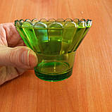 Лампада зелена скляна фарбована., фото 2