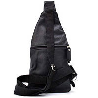 Мужской кожаный слинг рюкзак на одно плечо Limary lim-sl15 хорошее качество