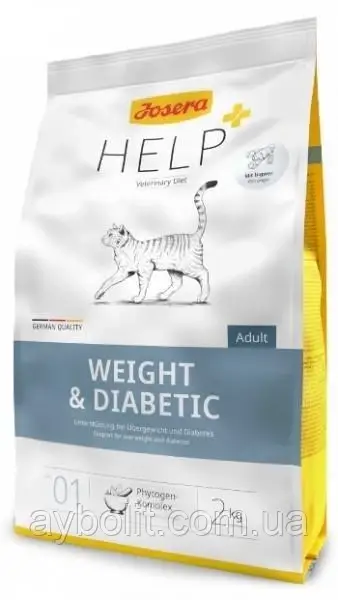 Сухий корм для котів Josera Help Weight & Diabetic Cat Підтримка при надмірній вазі та діабеті 400g