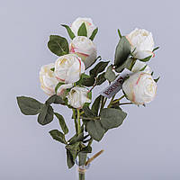 Букет троянди вязкою "комбі" білий