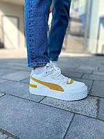 Puma Cali Sport Heritage White Yellow хорошее качество кроссовки и кеды хорошее качество Размер 39