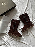 UGG Bailey Button Triplet II High Brown хорошее качество кроссовки и кеды хорошее качество Размер 36