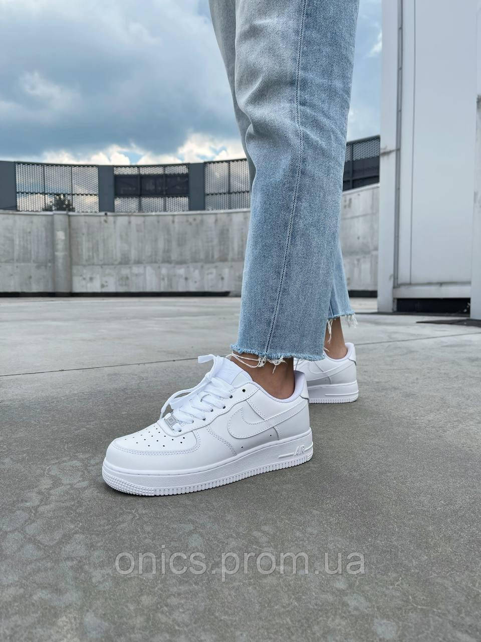 Nike Air Force 1 Classic White Premium хорошее качество кроссовки и кеды хорошее качество Размер 44 - фото 2 - id-p1946597490