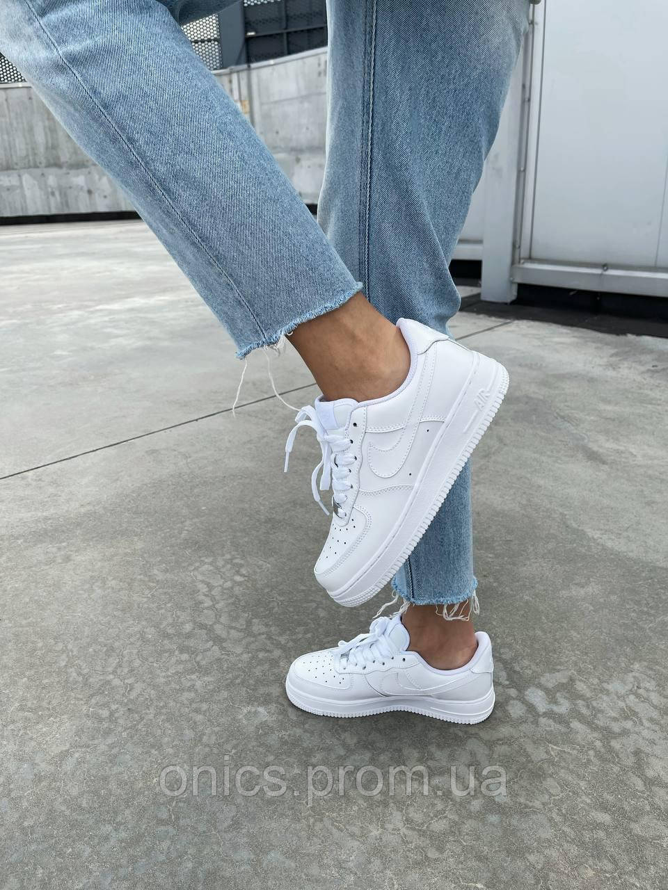 Nike Air Force 1 Classic White Premium хорошее качество кроссовки и кеды хорошее качество Размер 44 - фото 4 - id-p1946597490