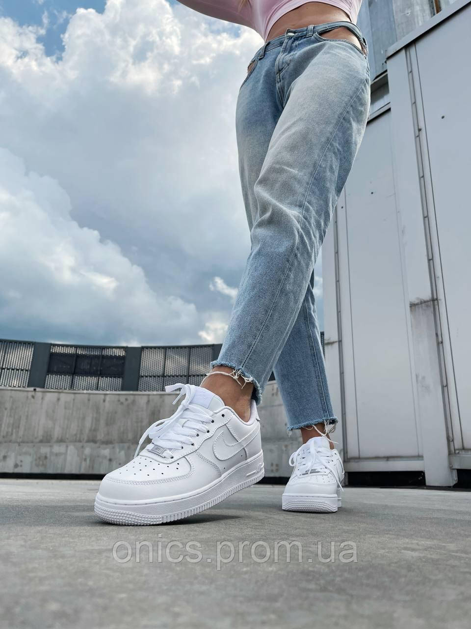 Nike Air Force 1 Classic White Premium хорошее качество кроссовки и кеды хорошее качество Размер 44 - фото 7 - id-p1946597490