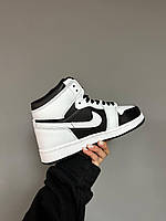 Nike Air Jordan 1 High White Black Fur хорошее качество кроссовки и кеды хорошее качество Размер 36