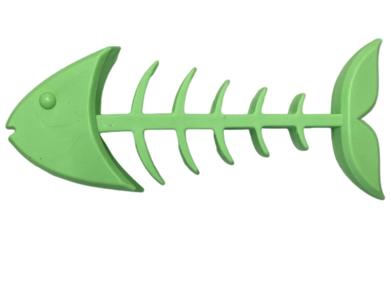 Іграшка для собак Скелет Риби зелена 16см
