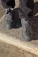 Alexander McQueen Low Dark Grey Patent хорошее качество кроссовки и кеды хорошее качество Размер 38