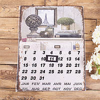 Вічний календар металевий декоративний