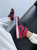 Nike Air Jordan 1 Retro Mid Red Black White хорошее качество кроссовки и кеды хорошее качество Размер 38