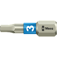 Бита шестигранная WERA HEX нержавеющая сталь 3.0 × 25 мм