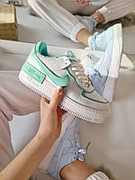 Nike Air Force 1 SHADOW White Green хорошее качество кроссовки и кеды хорошее качество Размер 38