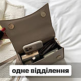 Жіноча сумка крос-боді JY6686 рептилія бежева, фото 7