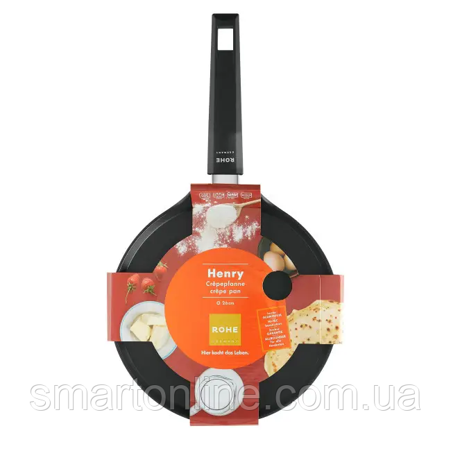 Сковорода для млинців ROHE Henry pen Germany 26 см з антипригарним покриттям, фото 1