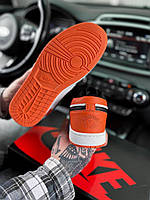 Nike Air Jordan 1 Low Orange White Black хорошее качество кроссовки и кеды хорошее качество Размер 41