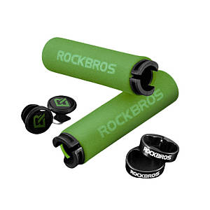 Гріпси ROCKBROS BT1001 Зелені з чорними замками