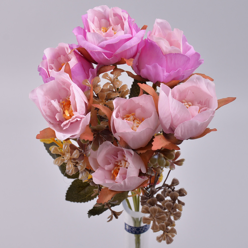 Букет трояндочки бузкові з тичинками (Мінік)