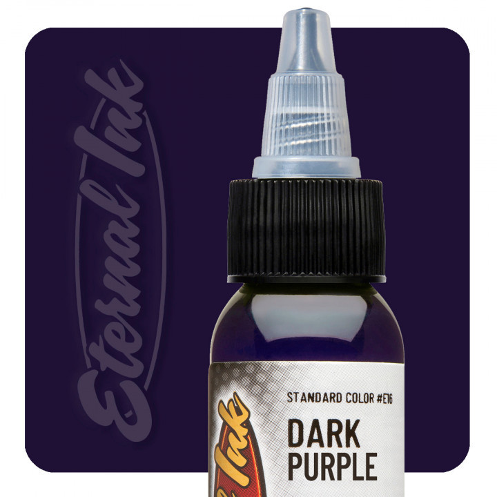 15 мл Тату фарба DARK PURPLE Eternal, фото 1