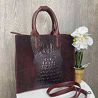 Женская сумка рептилия замшевая бордовая, сумочка из натуральной замши под рептилию красная хорошее качество