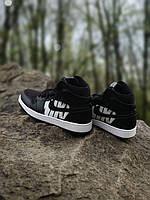 Nike Air Jordan 1 Retro High OFF-WHITE Black White хорошее качество кроссовки и кеды хорошее качество Размер