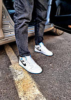 Nike Air Jordan 1 Mid Laser Blue хорошее качество кроссовки и кеды хорошее качество Размер 45