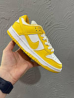 Nike SB Dunk Low Yellow White хорошее качество кроссовки и кеды хорошее качество Размер 36