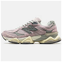 Женские кроссовки New Balance 9060 Pink Grey, розовые замшевые кроссовки нью беланс 9060 ню беленс, NB 9060 нб