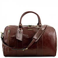 TL Voyager Дорожная кожаная сумка-даффл - Большой размер Tuscany TL141794 (Коричневый) хорошее качество