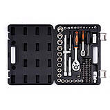 Набір інструментів у кейсі 72 шт. + набір ударних викруток CrV (Ph+Sl) 10 шт. Kraft & Dele KD10833+KD10283, фото 3