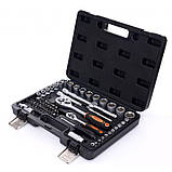 Набір інструментів у кейсі 72 шт. + набір ударних викруток CrV (Ph+Sl) 10 шт. Kraft & Dele KD10833+KD10283, фото 4