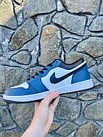 Nike Air Jordan Retro 1 Low Blue Black White кроссовки и кеды хорошее качество хорошее качество Размер 42