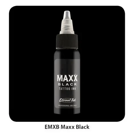 30 мл Тату фарба MAXX Black Eternal, фото 1