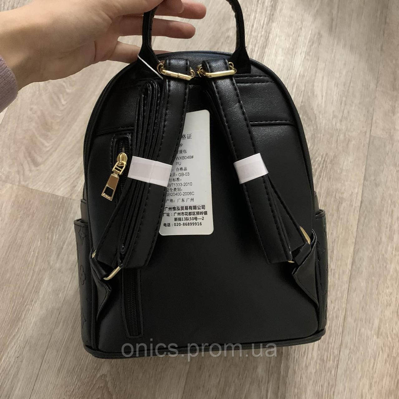 Модный детский мини рюкзак качественный и модный рюкзачок для девочек Черный хорошее качество - фото 7 - id-p1946663165