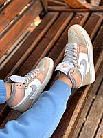 Nike Air Jordan 1 Retro High Beige Grey White хорошее качество кроссовки и кеды хорошее качество Размер 36