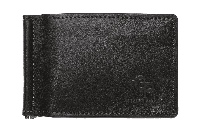 Кожаный зажим для денег мужской Onda 105610, черный хорошее качество
