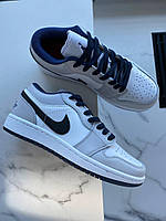 Nike Air Jordan Retro 1 Low Grey White Blue хорошее качество кроссовки и кеды хорошее качество Размер 36