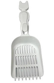 Лопатка для котячого туалету з мордою кота 29 х 9,5 см