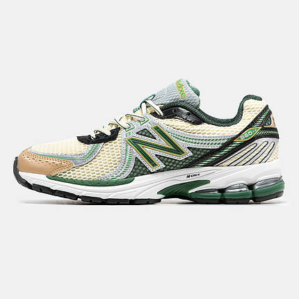 Чоловічі Кросівки New Balance 860v2 Лейон Дор Beige Green / Нью Беланс 860 в2 Бежеві з Зеленим, фото 1