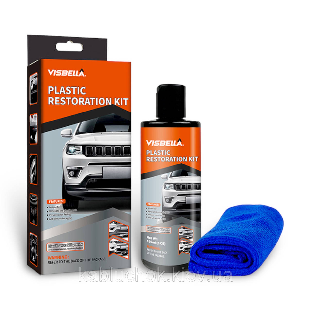 Набір для відновлення пластику та оброблення Visbella DIY Plastic & Trim Restoration Kit