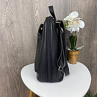 Модный женский рюкзак черный, сумка-рюкзак женская трансформер 2 в 1 хорошее качество
