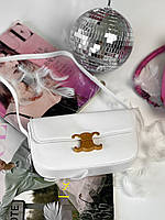 Celine Classique Triomphe Bag White 22x12x5 женские сумочки и клатчи хорошее качество