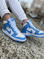 Nike Dunk High Blue White хорошее качество кроссовки и кеды хорошее качество Размер 36