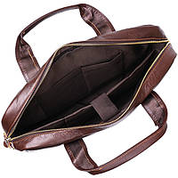 Стильная кожаная сумка для ноутбука Vintage 20681 Коричневый хорошее качество
