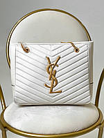 Yves Saint Laurent Big White Bag женские сумочки и клатчи хорошее качество