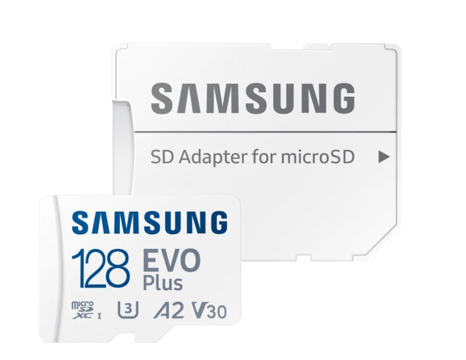 Карта пам'яті Samsung 128 GB microSDXC Class 10 UHS-I U3 V30 A2 EVO Plus + SD Adapter MB-MC128KA/EU MB-MC128KA