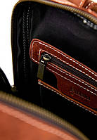 Женский коричневый кожаный рюкзак TARWA RB-2008-3md среднего размера хорошее качество