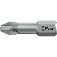 Бита крестовая WERA торсионная, с антискользящей насечкой PH3х25 мм