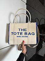 Marc Jacobs Tote Bag (синій кант) 33х26 хорошее качество женские сумочки и клатчи хорошее качество