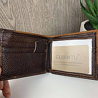 Мужской кожаный кошелек портмоне с ковбоем натуральная кожа коричневый хорошее качество